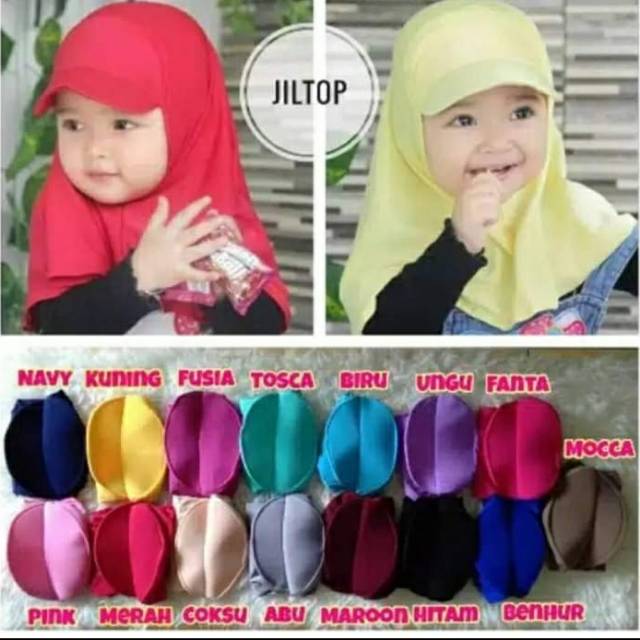 JILBAB TOPI TK / KERUDUNG ANAK / GLOSIR JILBAB / jiltop anak tk