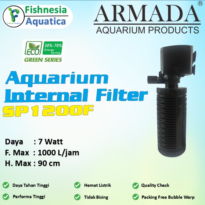 Armada SP 1200F - Pompa Air Internal Filter Aquarium Low Watt