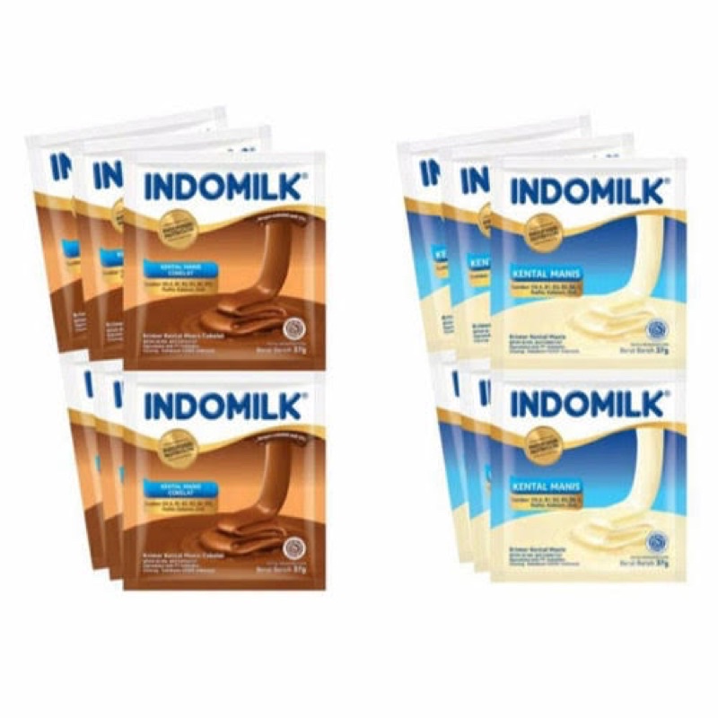 

susu indomilk putih dan cokelat