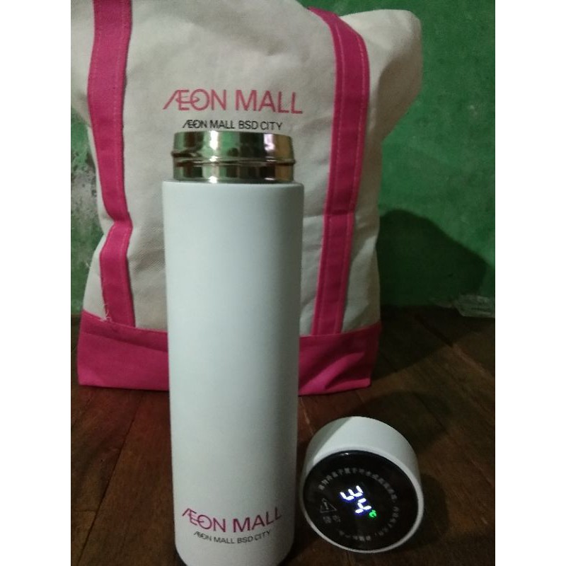 TUMBLER MINUM Aeon mall SMART LED gratis 1 totebag Aeon mall +bubble wrap
