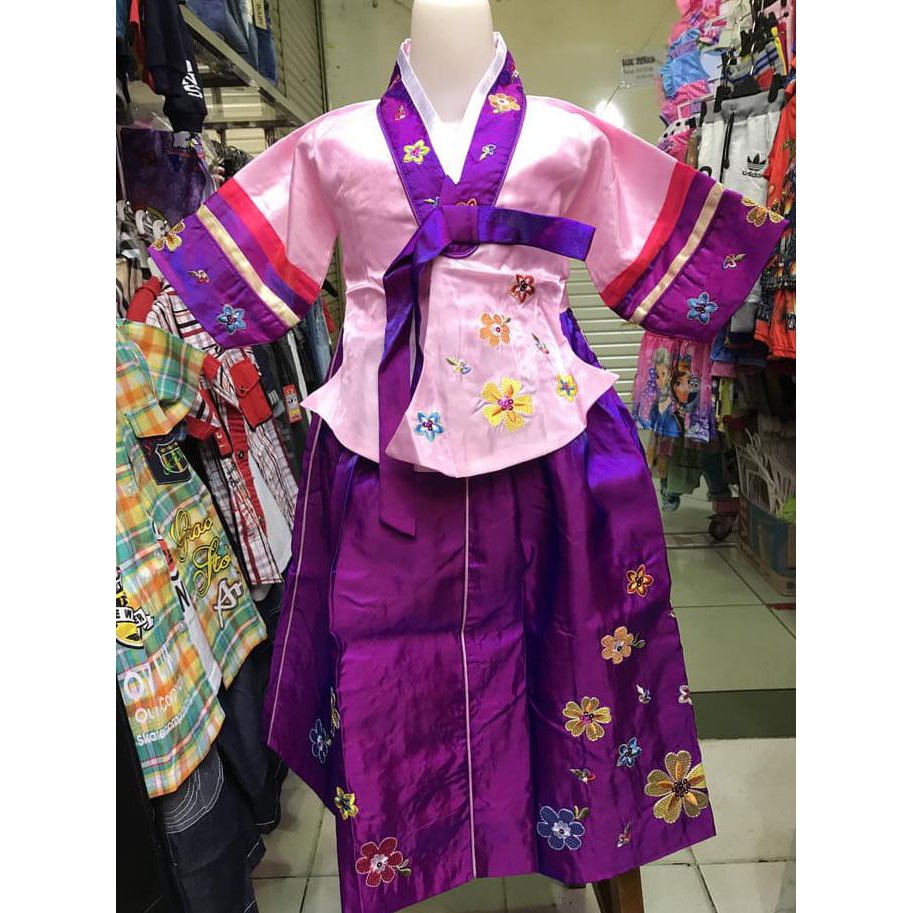Dress Hanbok Korea Anak Perempuan Cewek