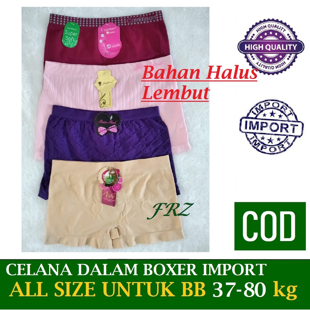 CD Boxer Wanita IMPORT Celana Dalam Wanita Bisa untuk semua ukuran dan jumbo