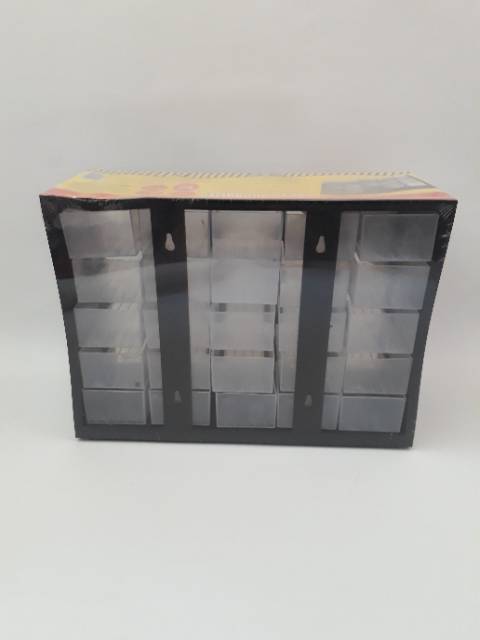 KENMASTER Rak komponen 25 slot ( partisi ) Rak Drawer Rak Susun 25 Slot Rak Drawer 25 Susun / Kotak Spare Part Komponen Laci Partisi