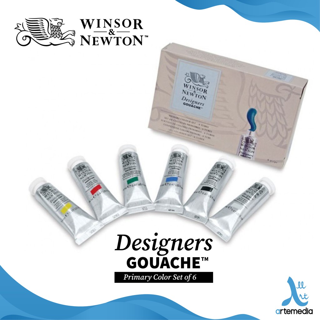 

Winsor & Newton 6x14ml Designers Gouache Primary Set