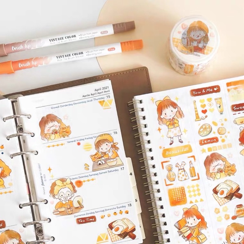 

[Sample] EverEin Daily Girl Washi Tape