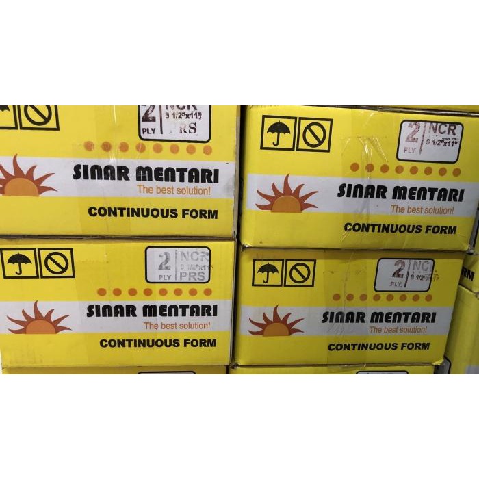 

Continuous Form Sinar Mentari 2 Ply 9.5" X 11" / 9.5" X 11" : 2