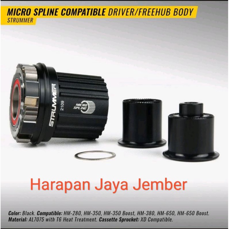 Body Freehub Strummer Microspline 12 Speed Body free hub MT380 350 039 009 Rumah freehub Micro Splin