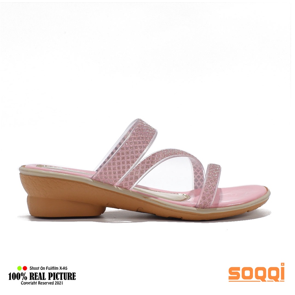 Sandal anak perempuan slop wedges original sendal selop hak rata anak-anak cewek umur 7-11 tahun model tinggi 3 cm pesta acara resmi casual remaja branded Morichi AT06 terbaru promo keren bisa cod 31-35