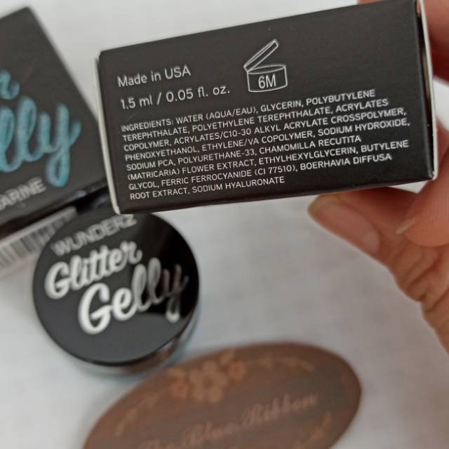 FULL SIZE WUNDER2 GLITTER GELLY warna AQUAMARINE