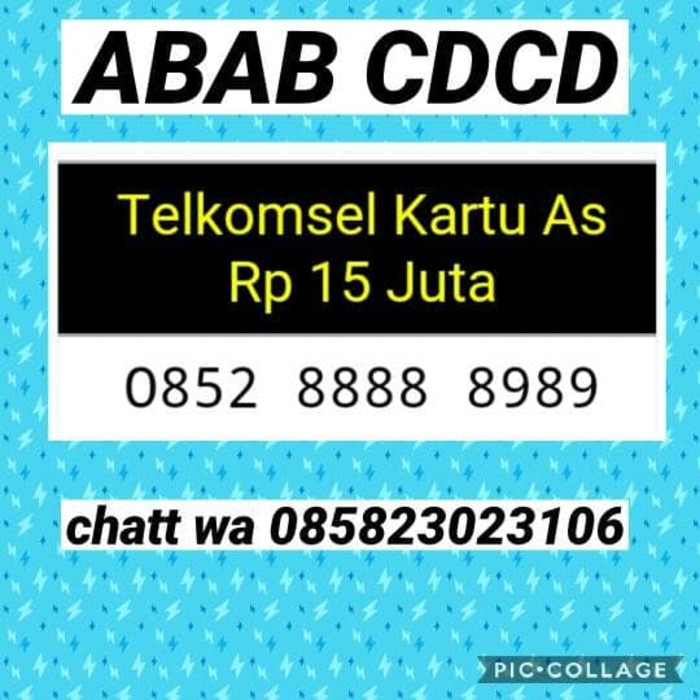 nomor cantik(0852 8888 8989)abab cdcd,telkomsel AS