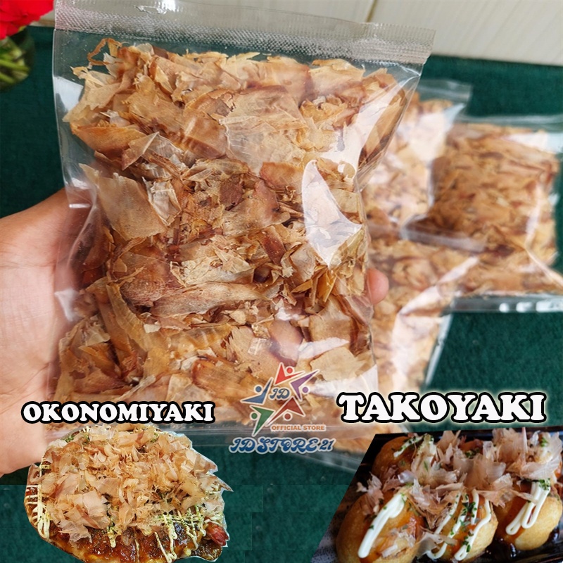 KATSUOBUSHI Halal Shaved Bonito Flakes Halal / Katsuo Bushi Serutan Ikan Cakalang Asap Serut Takoyaki