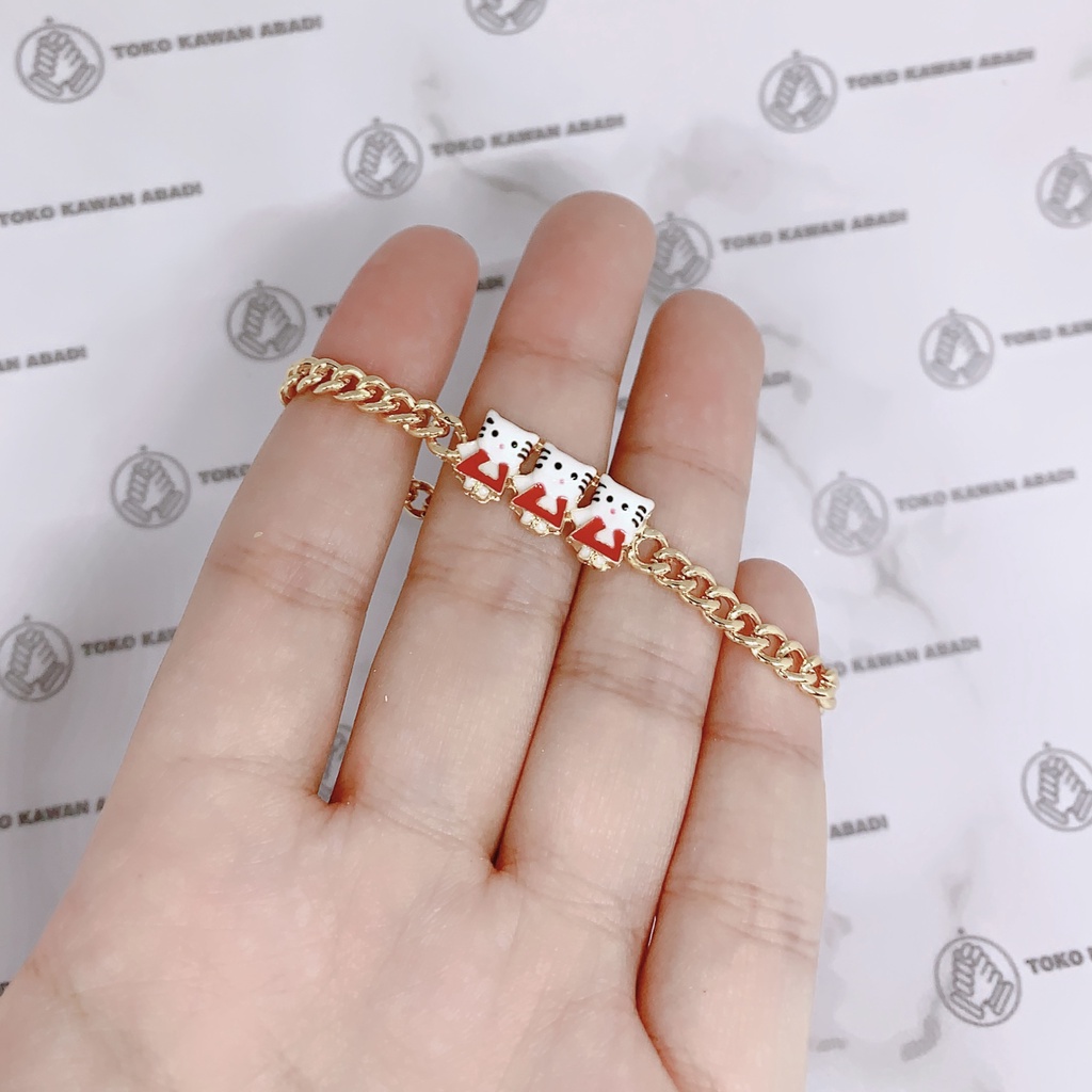 Gelang Tangan Xuping Gold Anak Perempuan Model Rantai HelloKitty *05