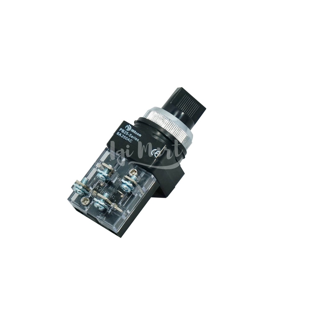 Pelove_Night Selector Switch 25Mm 4 Kaki On Off / Selector Switch On Off On