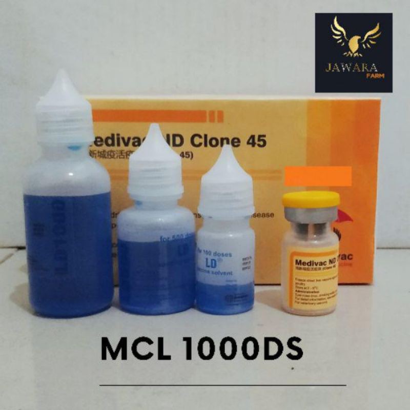 Vaksin ND B1 Dosis 50 / Vaksin Tetes / Medivac Vaksin Ayam / Unggas + icegel,