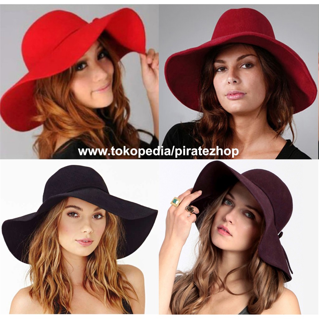 topi floppy hat pantai