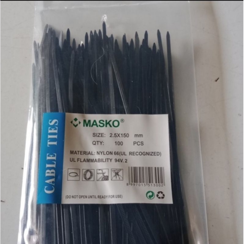 

Kabel Ties Masko Sabuk Tali Tis 2,5 x 150 mm 15cm