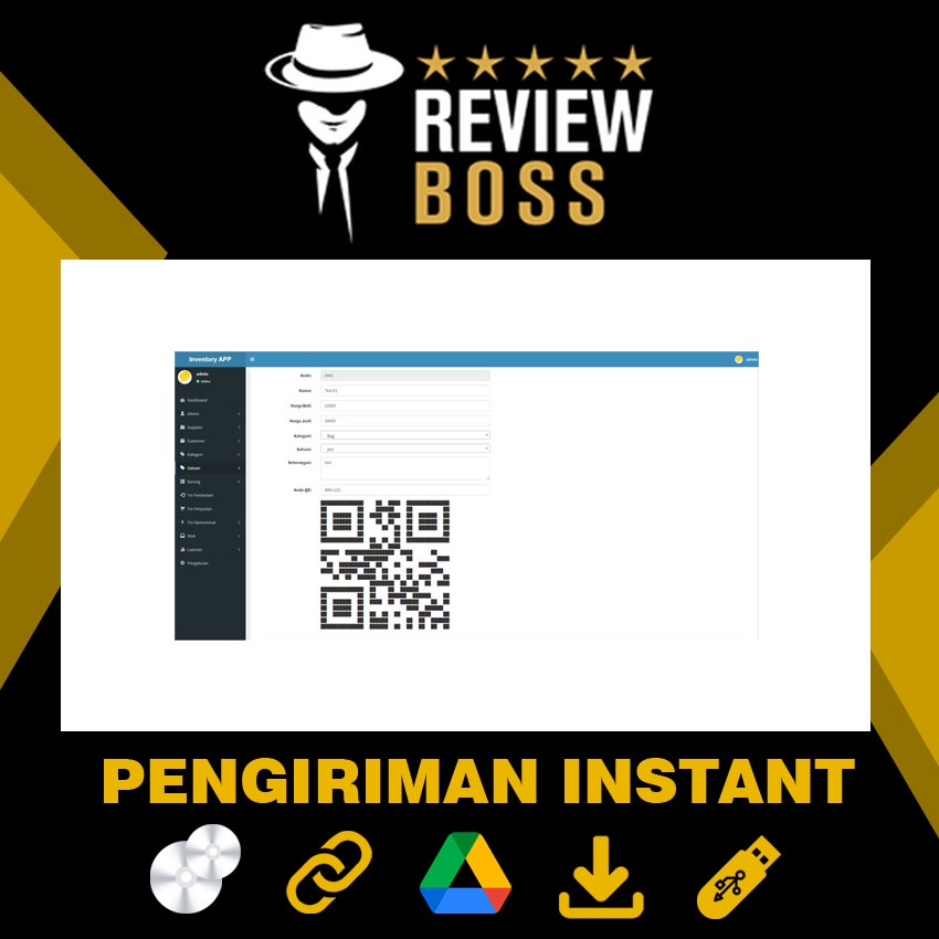 Jual Source Code Aplikasi Sistem Inventory Stock Barang Support Qr Code Inventori Berbasis