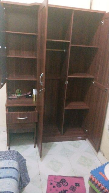 Lemari Pakaian 2 Pintu + Meja Rias Lpmr 8223