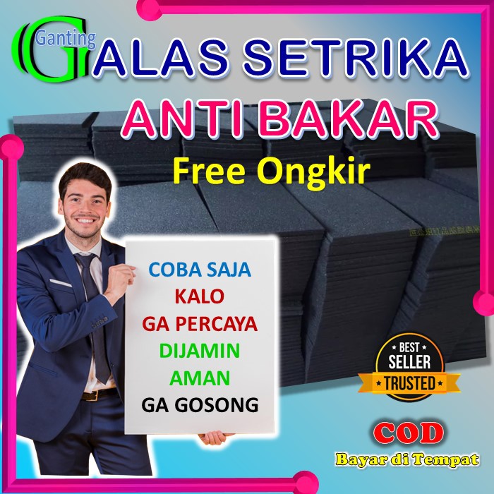 BUSA SPON MATRAS ALAS TATAKAN GOSOKAN SETRIKA 2CM 1CM ANTI BAKAR AWET ASLI PRODUSEN DIJAMIN TERMURAH