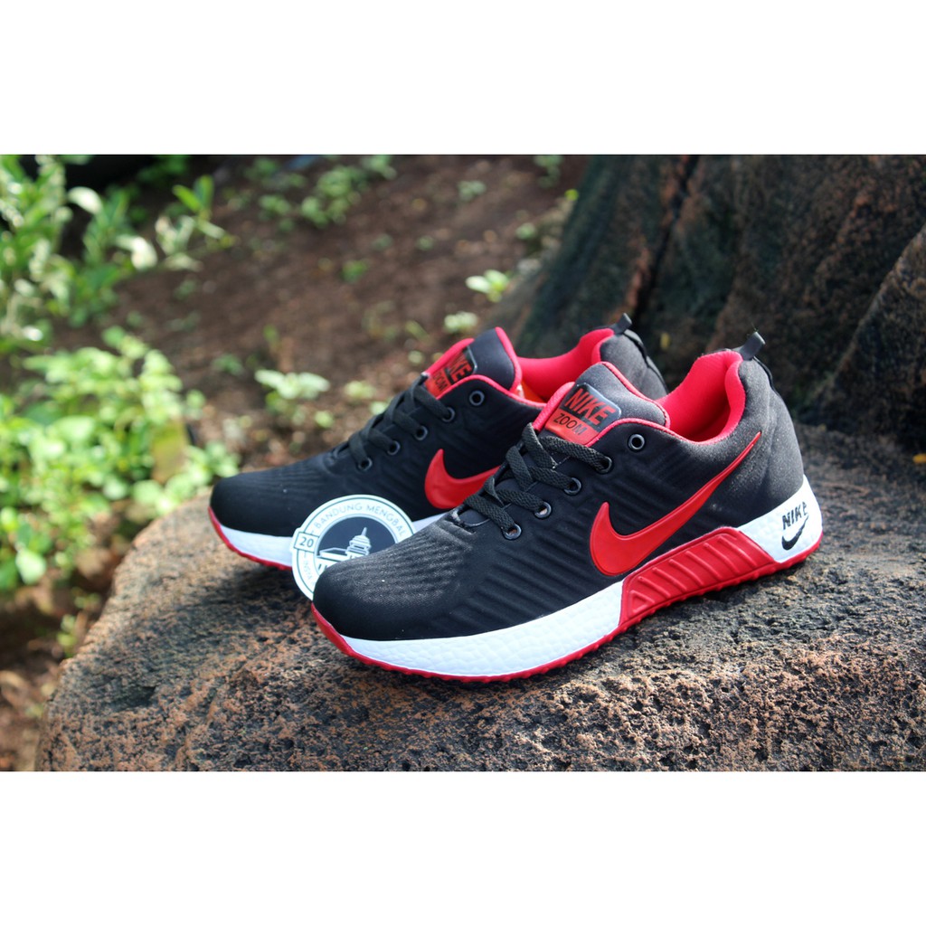 SEPATU NIKE PRIA BEST SELLER AIRMAX ZOOM FLYKNIT 2 SALUR HITAM MERAH SNEAKERS OLAHRAGA PRIA RUNNIN