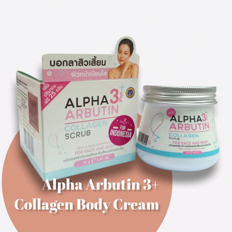 Alpha Arbutin Collagen Scrub | Alpha Body Cream