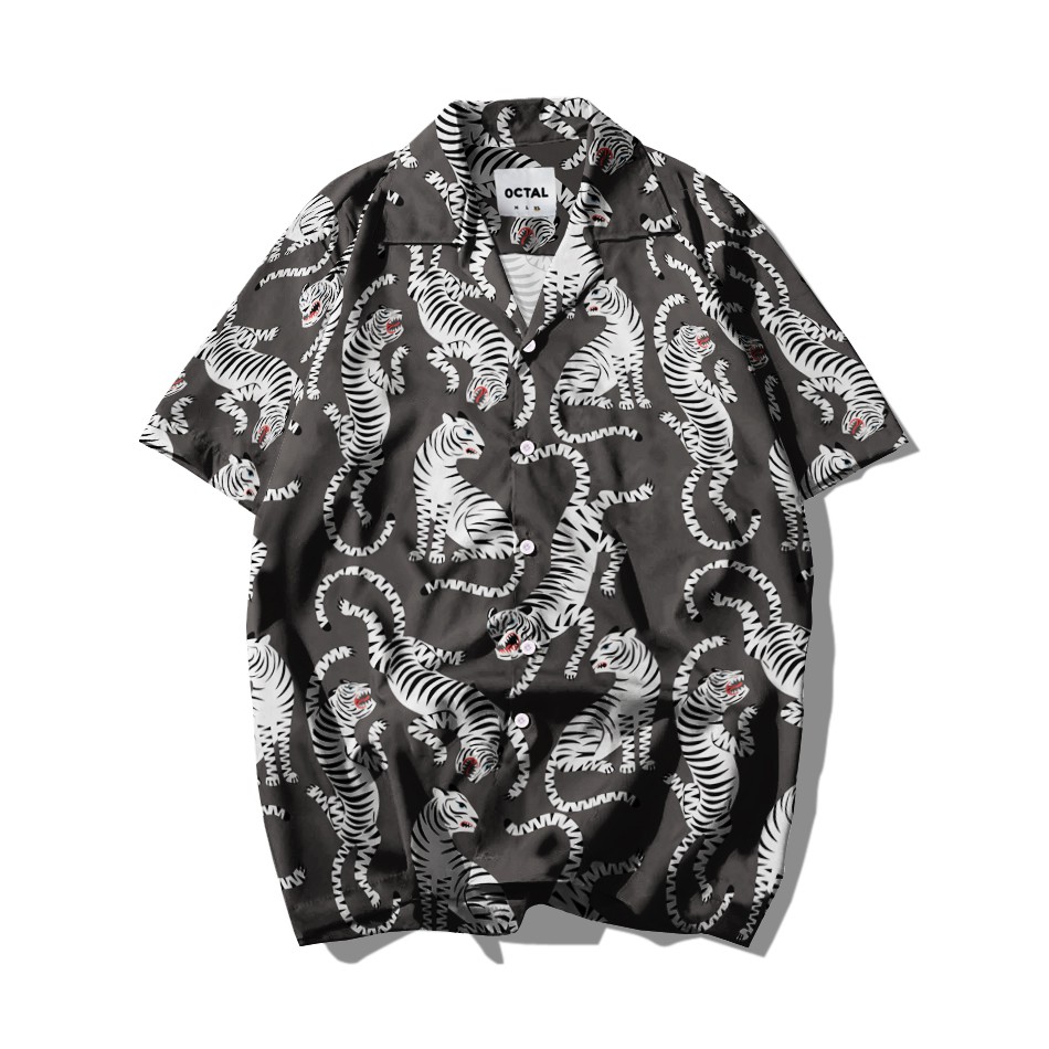 Kemeja Pantai Full Print Motif Floral Hawaii Printing Kemeja Pantai Full Print Motif Floral Hawaii Printing