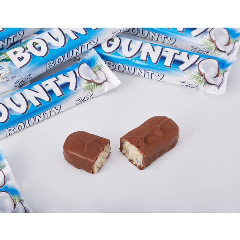 

Bounty Chocolate Bar isi Kelapa, 1 pcs Isi 2 (57 gram)