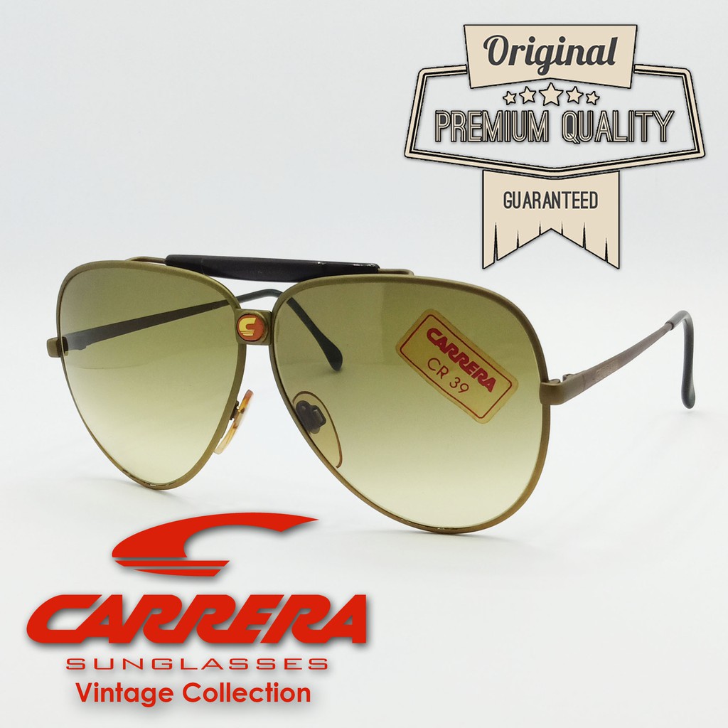 Kacamata Hitam Vintage Jadul Antik Original Aviator Outdoors Carrera 5567 Green