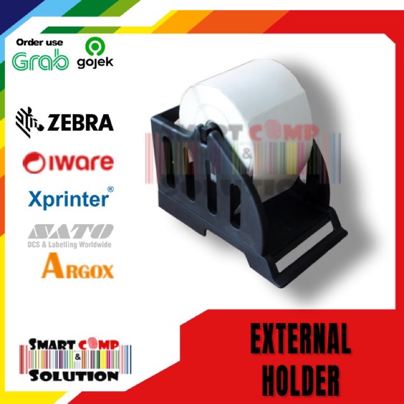 External Holder Label Roll 110mm - Gulungan Luar Label Universal 11cm