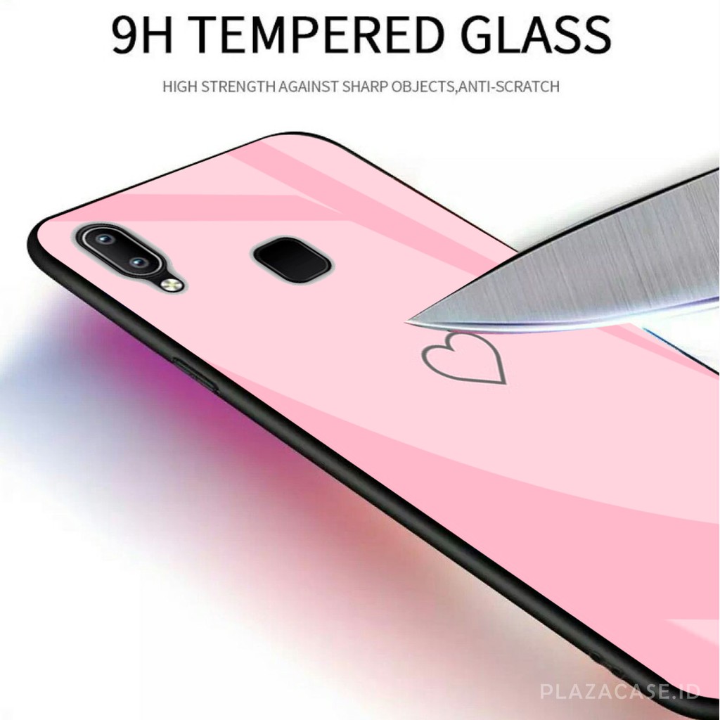 [K04] Soft Case Glass Kaca VIVO Y91C Y91 Y93 Y95 Y12 Y15 Y17 Y71 Y81 Y53 S1 Z1 PRO V15 V5 V7 V9 V11