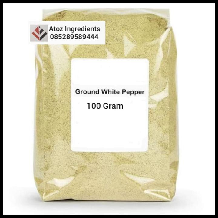 

Pure White Pepper Powder 100Gr/(Grade A)Bubuk Lada Putih Murni 100Gr