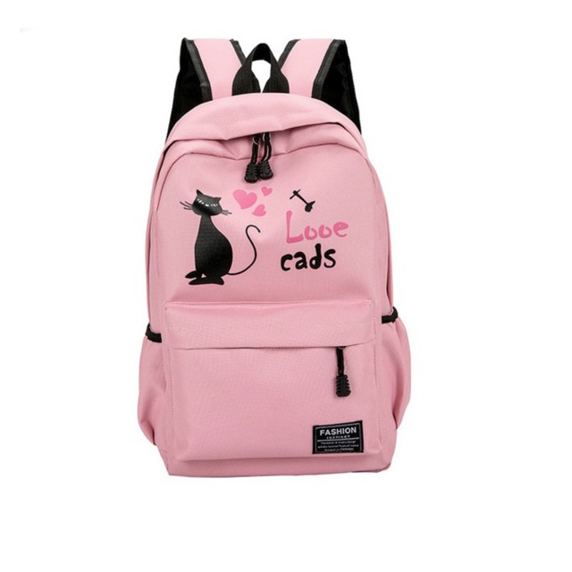 TAS RANSEL KUCING-TAS SEKOLAH ANAK-TAS MURAH KPOP- EVELYN - Tas Ransel Backpack Fashion