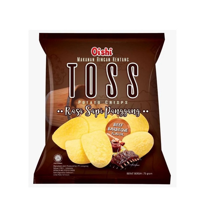 

OISHI TOSS BEEF BARBEQUE/CHICKEN TERIYAKI POTATO CHIPS - BEEF BARBEQUE