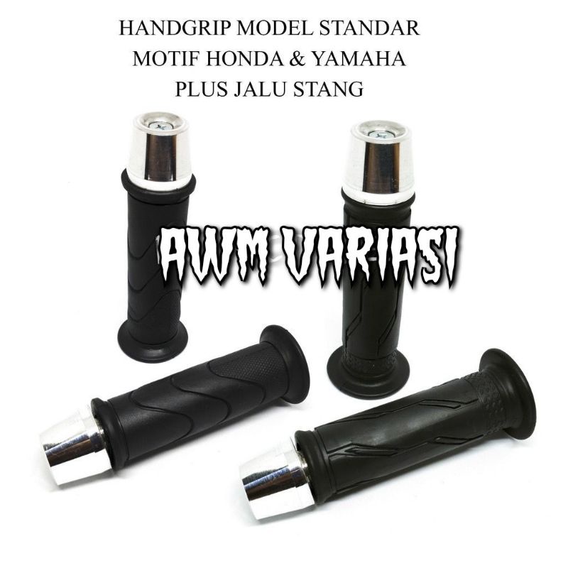 Handgrip Handfat model  Honda/Yamaha+Jalu Stang Pcx Mini crome Universal