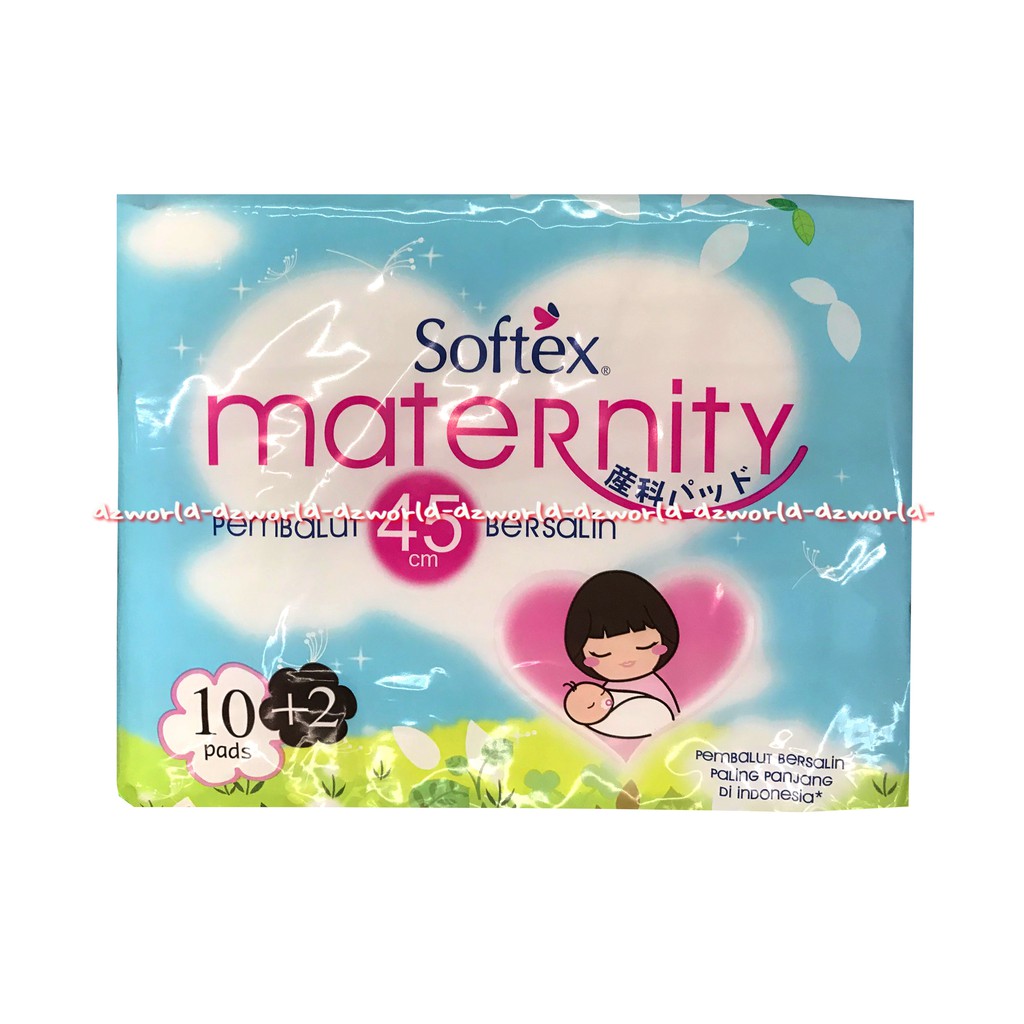 Softex Maternity Pembalut Bersalin 45cm 10pads Pembalut Wanita Ibu Setelah Melahirkan Softek Soft tex