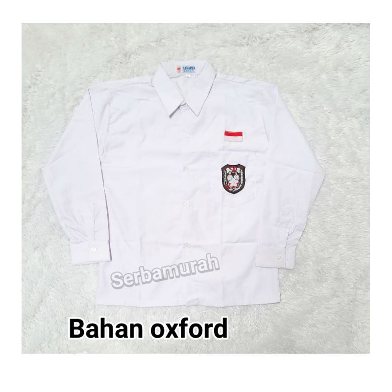 Baju seragam sekolah sd putih lengan panjang