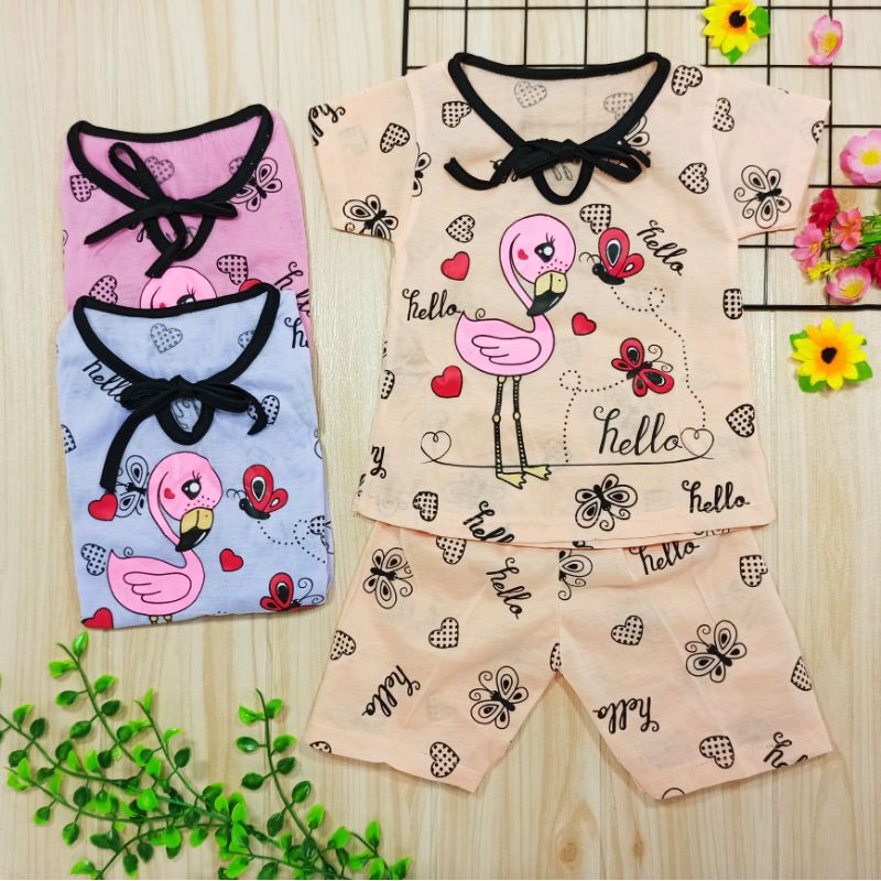 [Ss-4020] Pakaian Anak Perempuan Size 3bulan-2tahun, Baju Setelan Anak Cewek, Setelan Anak Lucu