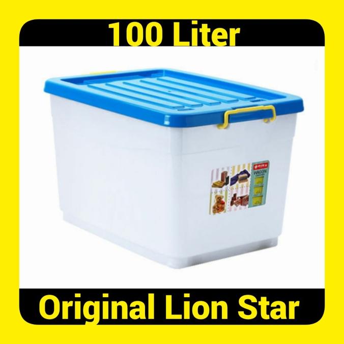 

Container/Kontainer Box Plastik, Lion Star-Wagon, 100 Liter.