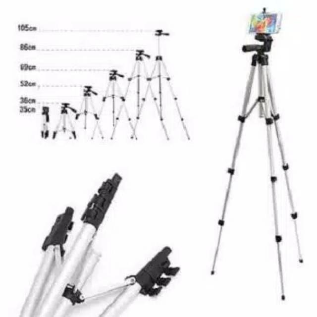 TRIPOD HP 3110 1 METER + HOLDER UNIVERSAL✨