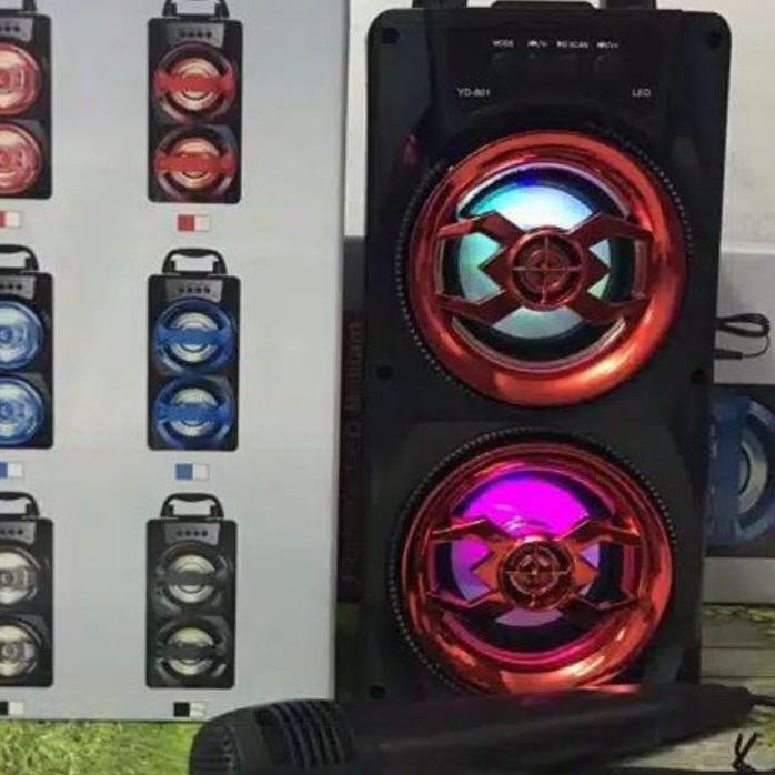 PROMO ATR-713 SQ 36 bt speaker bluetooh karaoke free mic portabel aktif speaker