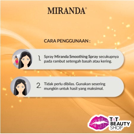 Miranda Keratin Smoothing Spray 50ml - Perawatan Rambut - Vitamin Rambut-2