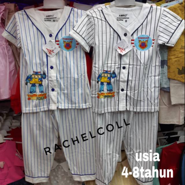 Piyama anak laki laki amro size 468
