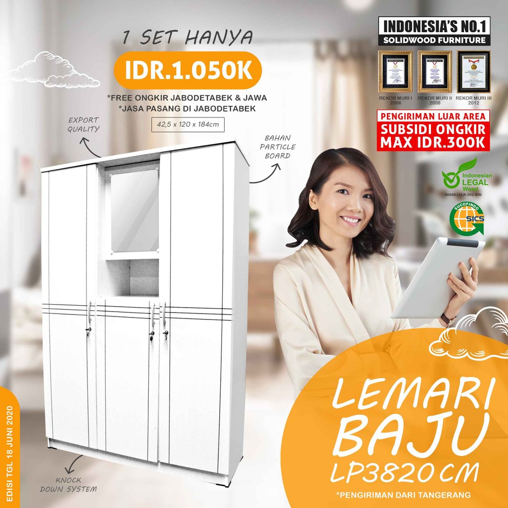 Lemari 3 pintu