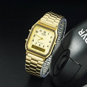 Promo Jam Tangan Casio AQ230GA Gold Original Diskon