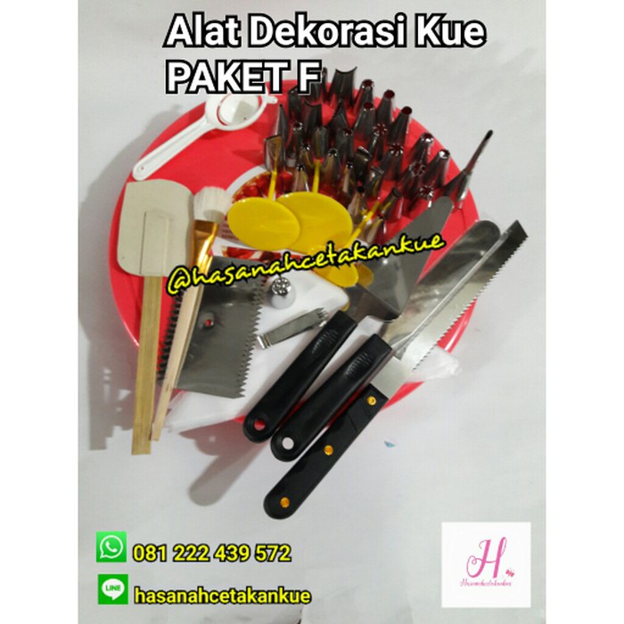 Jual Promo!! Paket F Alat Dekorasi Menghias Kue Ulang Tahun Spuit