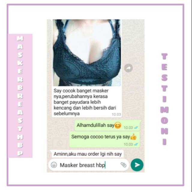 MASKER PAYUDARA / MASKER PEMBESAR PAYUDARA DAN BOKONG / PEMONTOK  / MASKER PAYUDARA BOKONG HBP