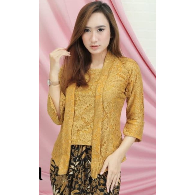 atasan kebaya brukat kutubaru berkualitas