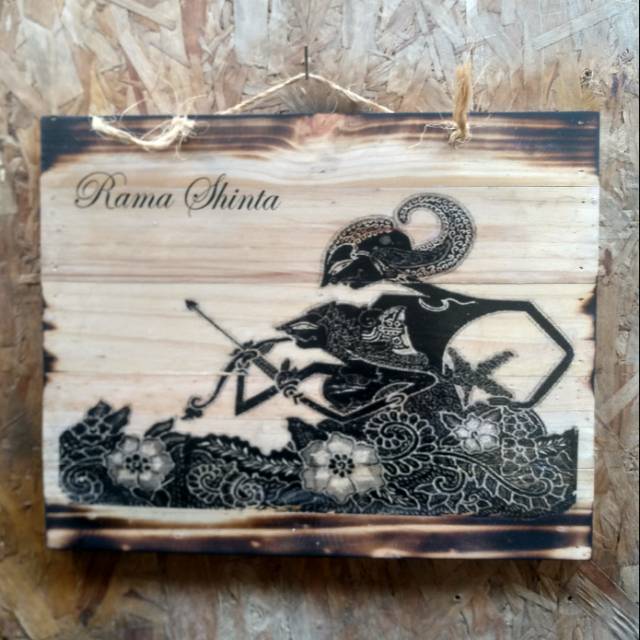 LUKISAN KAYU RAMA SHINTA KADO PERNIKAHAN/PERNIKAHAN/HADIAH PERNIKAHAN/HIASAN SUAMI ISTRI/JAWA