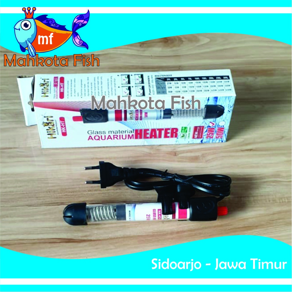 Heater Aquarium 25 Watt | Hiter Aquarium Aquascape | Heater Air | Penghangat Air Aquarium (GRATIS BubleWrap)