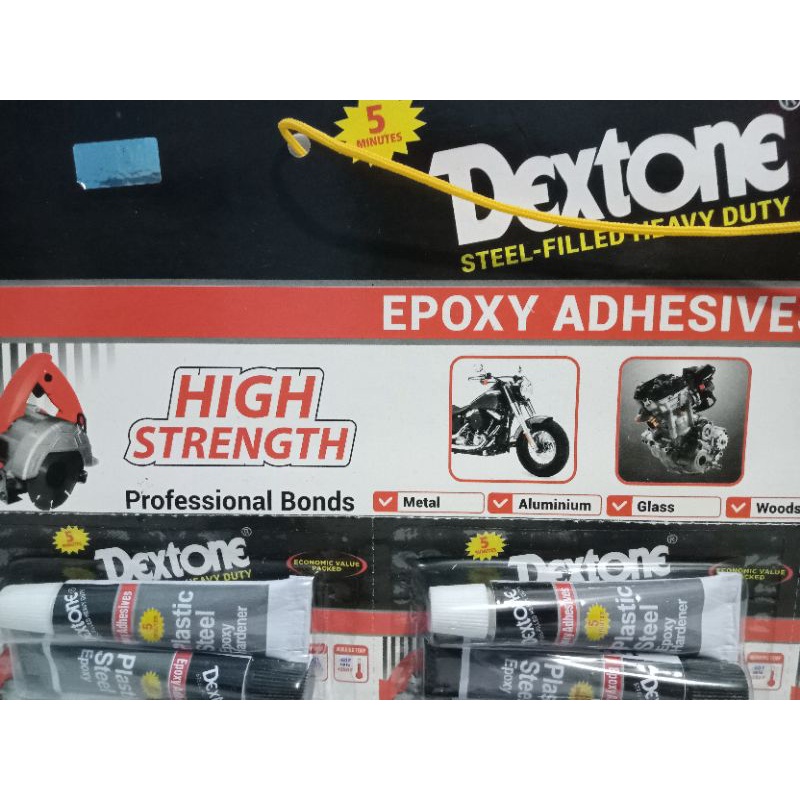 LEM BESI DEXTONE 12gr/48gr EPOXY ADHESIVES 5M(Murah)